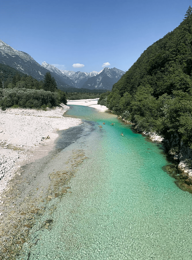Soca river on the way to Stol Mountain